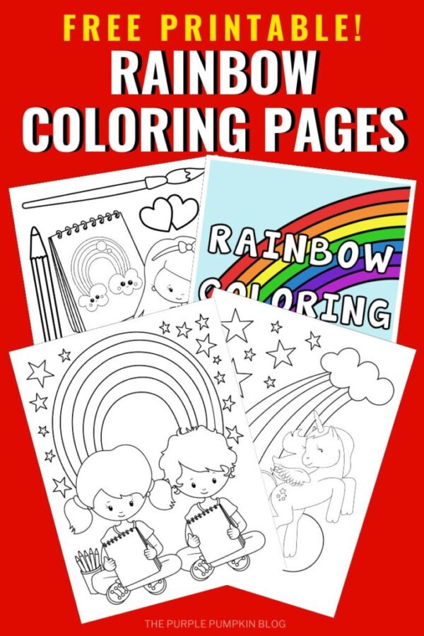 Free Printable Rainbow Coloring Pages