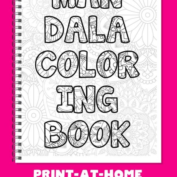 20-Page Floral Mandala Coloring Book (Print-at-Home)