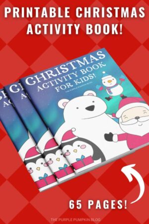Print-at-Home 65 Page Christmas Activity Book for Kids