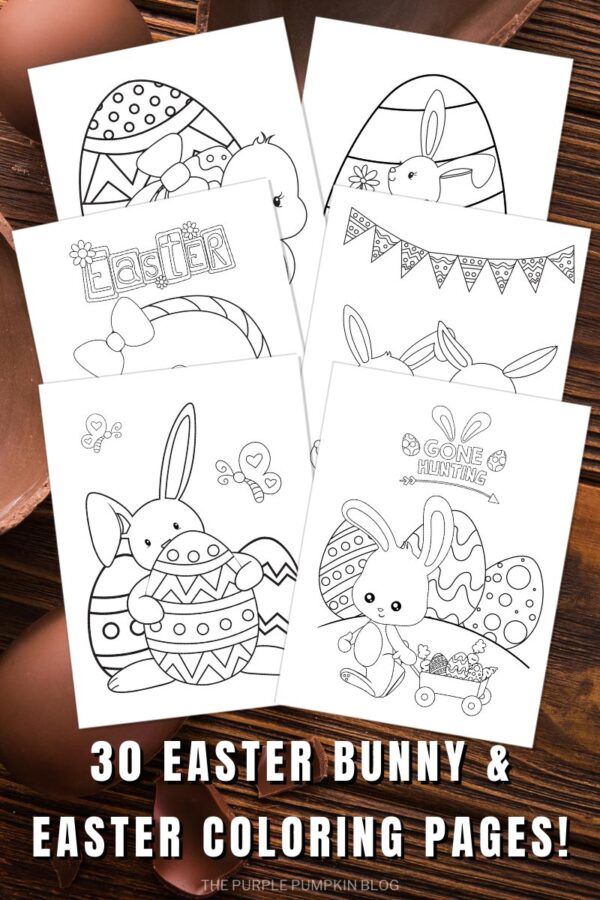 30 Easter Bunny and Easter Coloring Pages