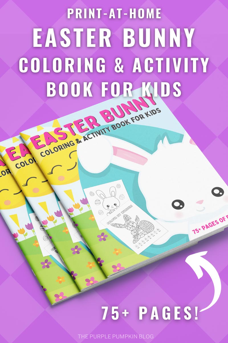 Print-at-Home 75+ Page Easter Bunny Coloring & Activity Book