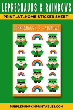 Leprechauns & Rainbows Sticker Sheet