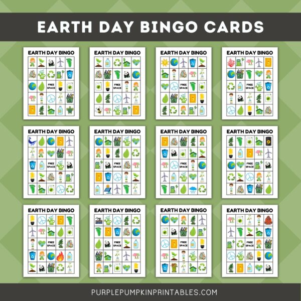 Earth Day Bingo Cards (Earth Day Activity Pack)