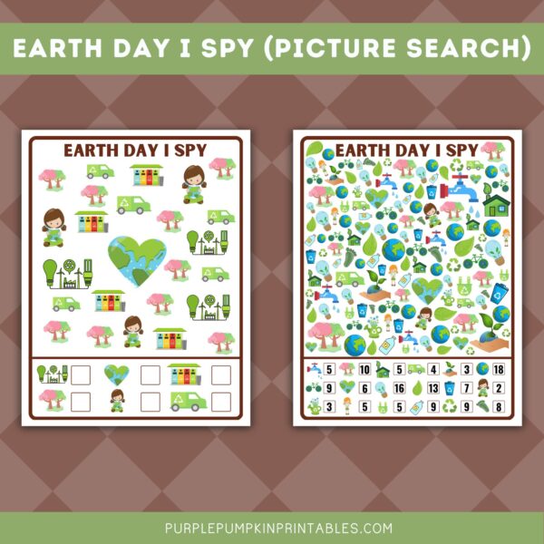 Earth Day I Spy (Earth Day Activity Pack)