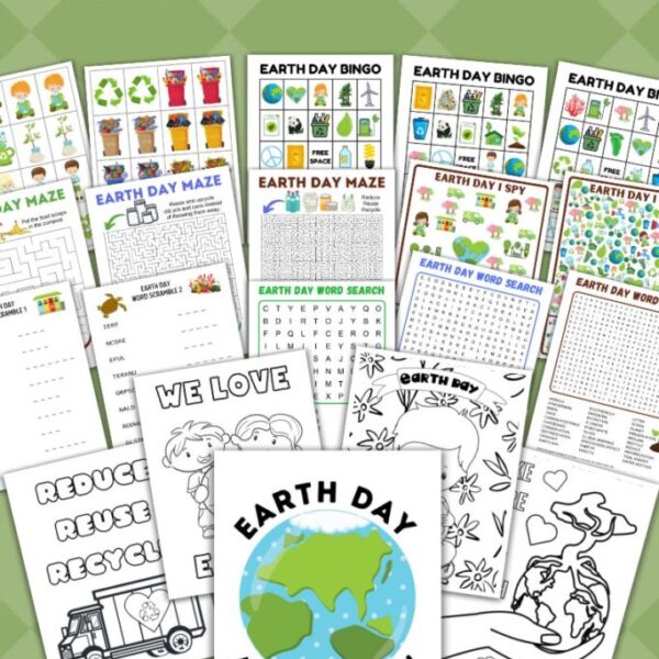 Printable Earth Day Activity Pack (9 Earth Day Activities!)