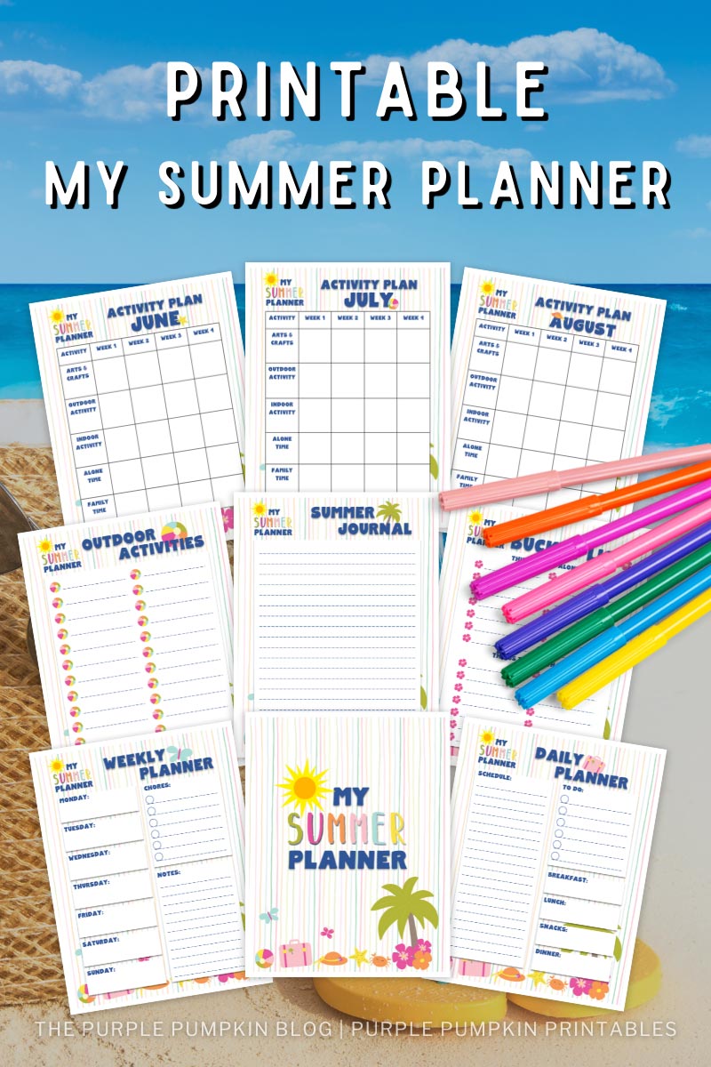 22 Page Printable Summer Planner