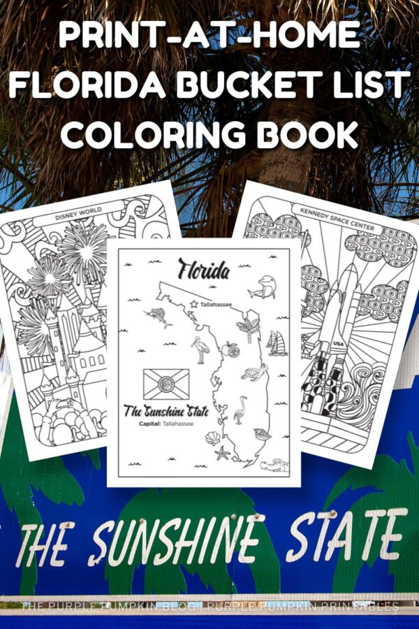 Print-at-Home Florida Bucket List Coloring Book