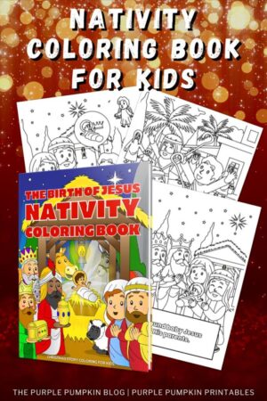 30-Page Printable The Birth of Jesus Nativity Coloring Book