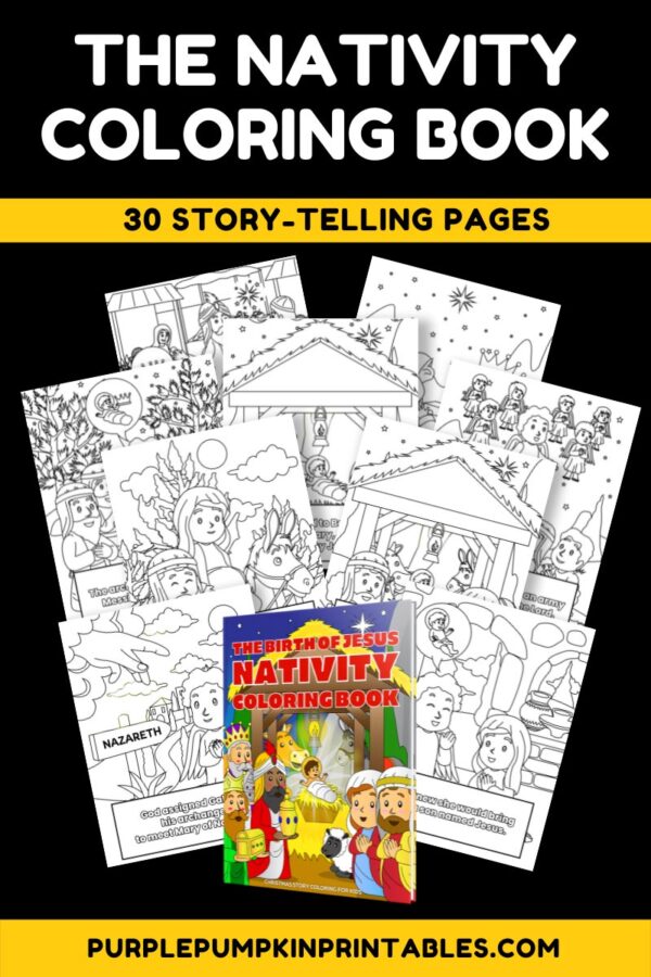 The Nativity Coloring Book - 30 Story-Telling Pages