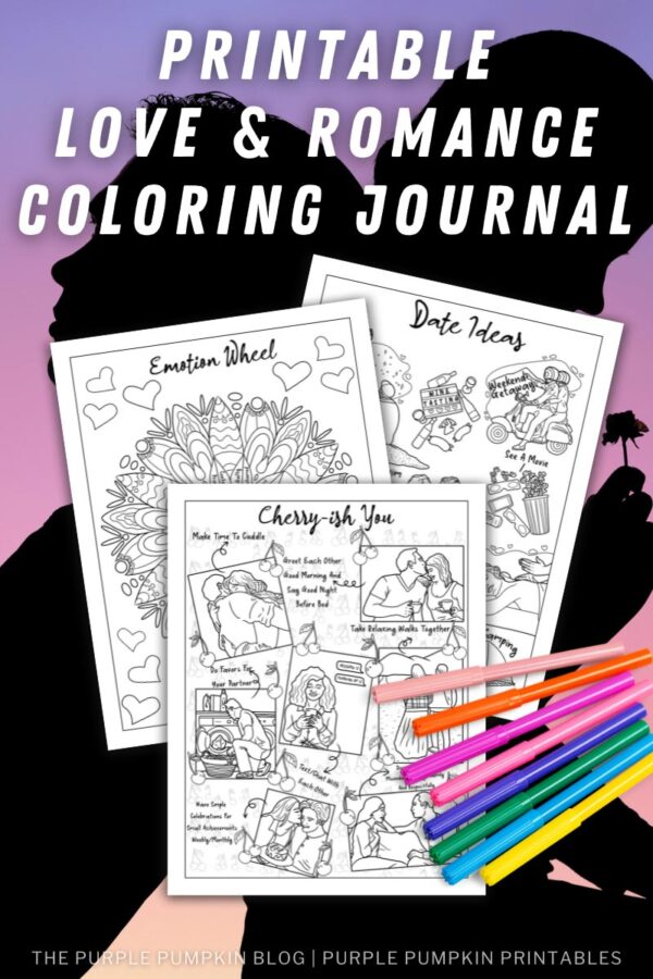 Printable Love & Romance Coloring Journal