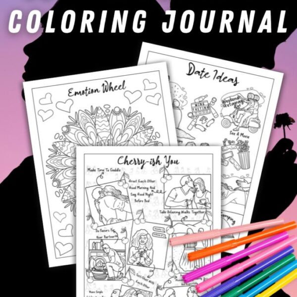 Printable Love & Romance Couple's Coloring Journal