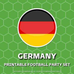 Printable Football Party Set - Germany