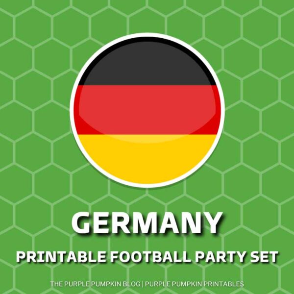 Printable Football Party Set - Germany