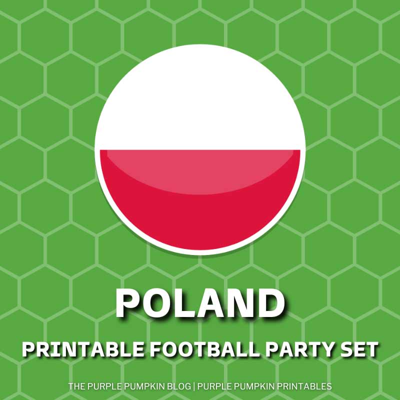 Printable Poland Football Party Set (World Cup)