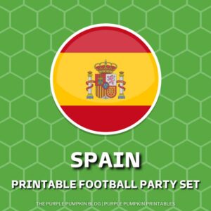Printable Football Party Set - Spain