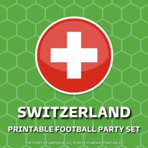 Printable Football Party Set - Switzerland