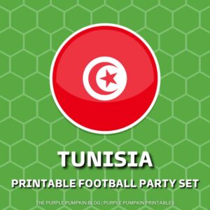 Printable Football Party Set - Tunisia