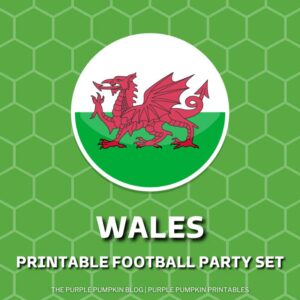 Printable Football Party Set - Wales
