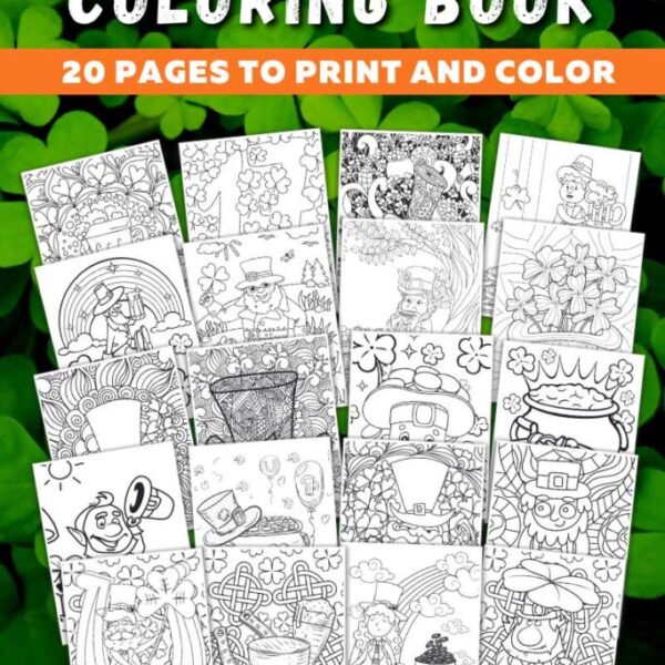 20-Page St. Patrick's Day Coloring Book