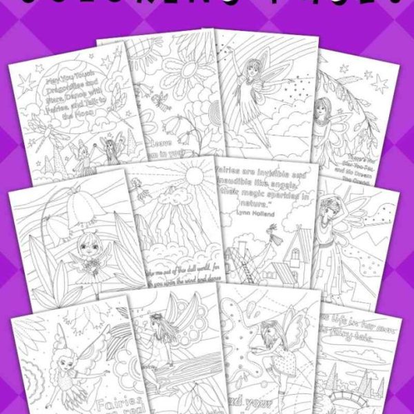 12 Printable Fairy Quotes Coloring Pages
