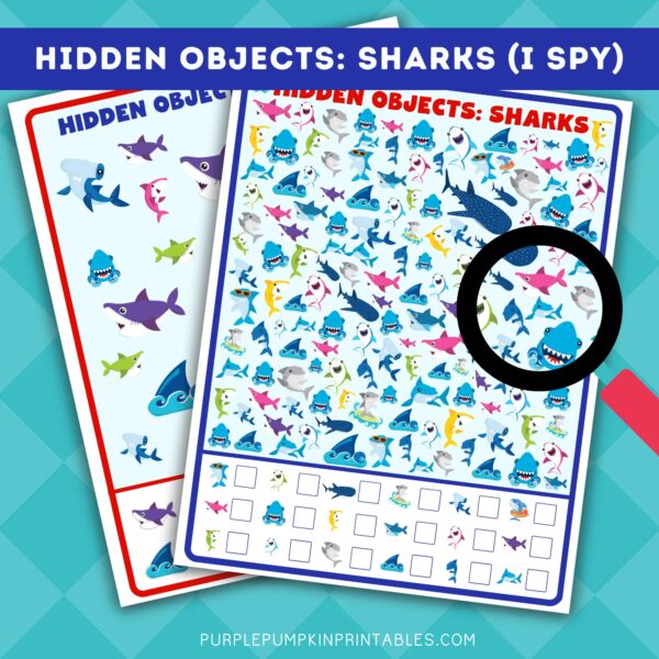 Hidden Objects Sharks (I Spy)