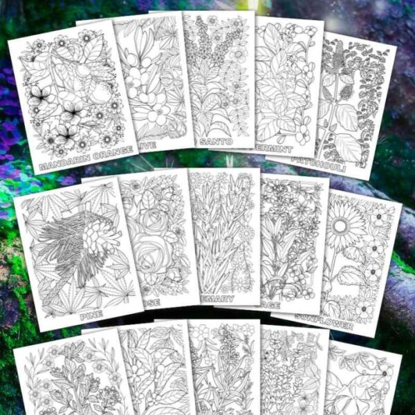 30 Printable Magical Plants Coloring Pages