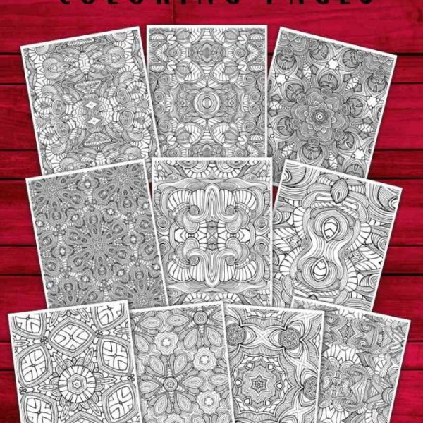 10 Abstract Pattern Coloring Pages