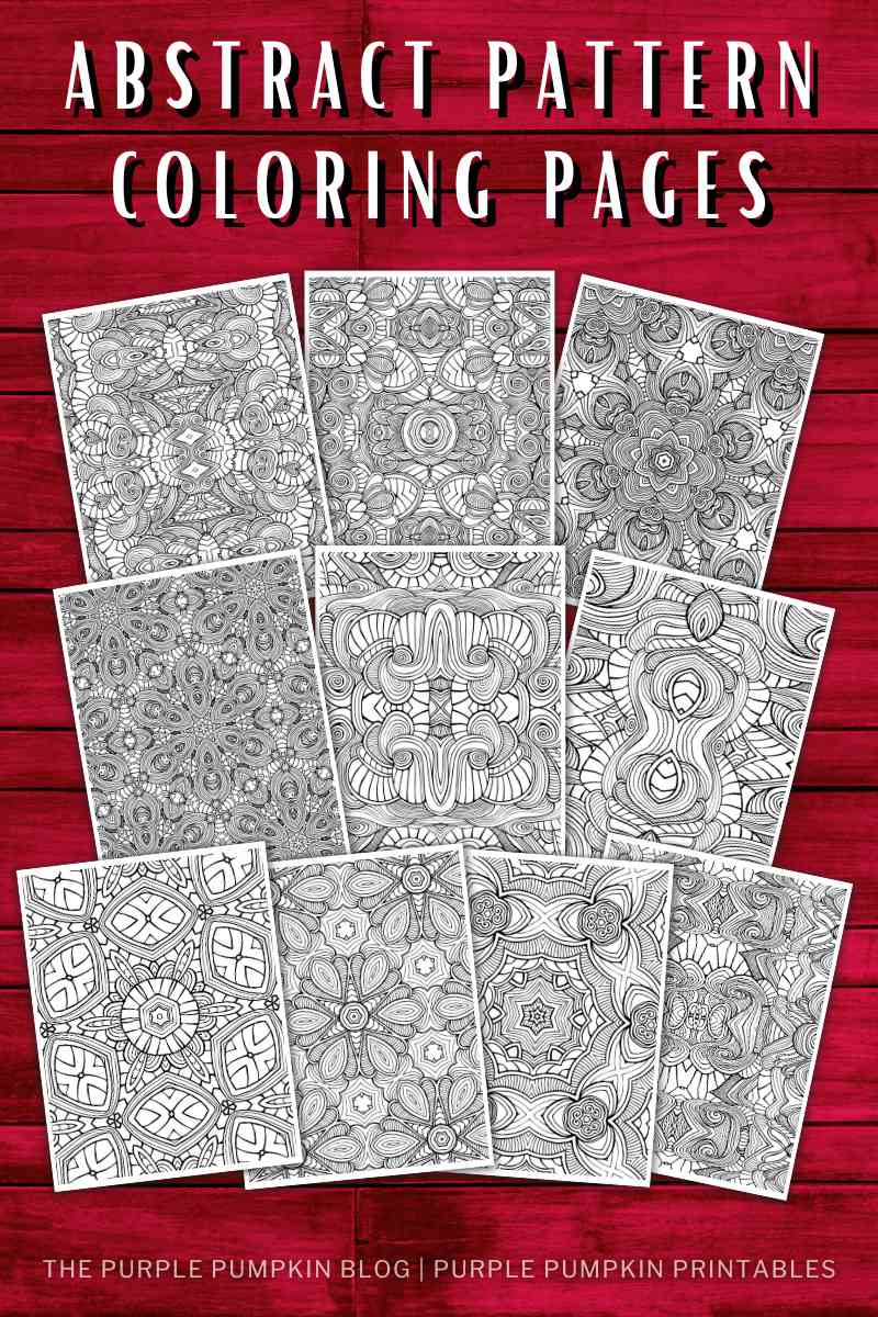 Printable Abstract Patterns PColoring Pages