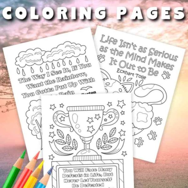 15 Printable Life Quotes Coloring Pages