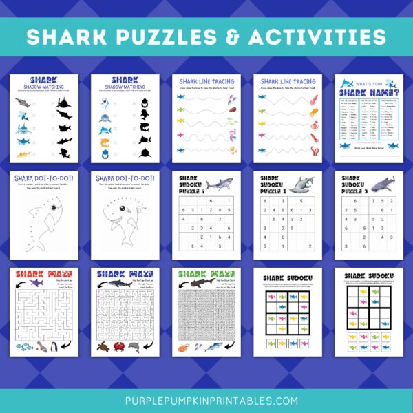 Shark Puzzles & Activities
