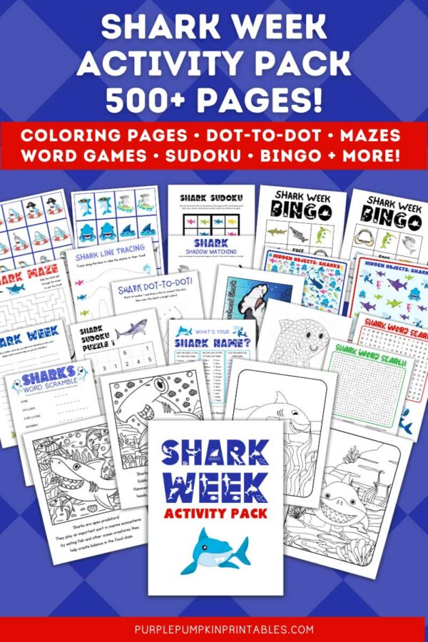 Shark Week Activity Pack - 500+ Pages!