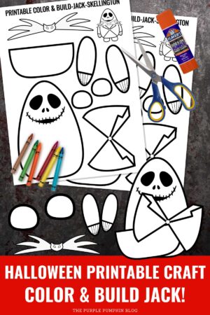 Halloween Printable Craft Color & Build Jack!