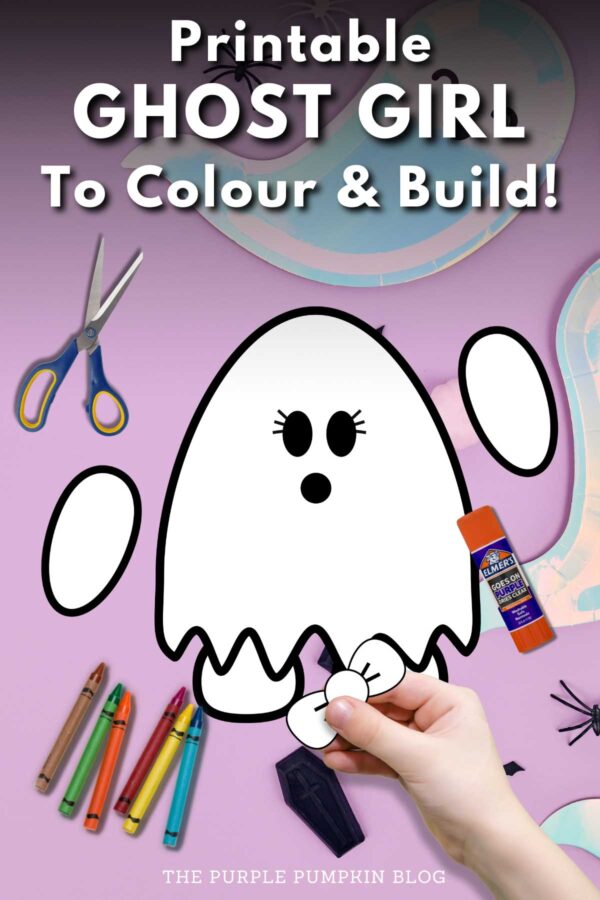 Printable Ghost Girl to Colour & Build