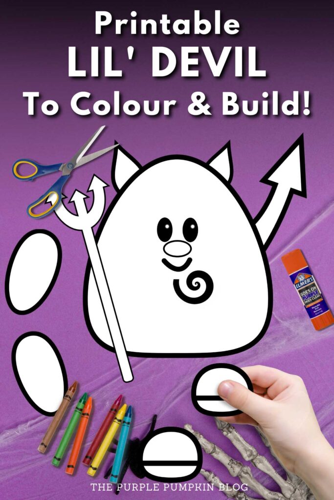 Printable Color &amp; Build A Lil' Devil