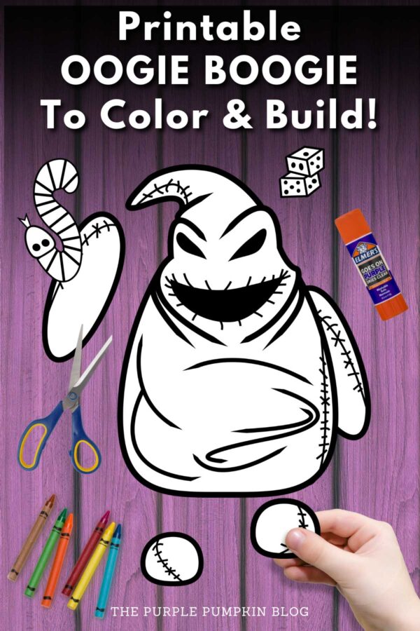 Printable Oogie Boogie To Color & Build!
