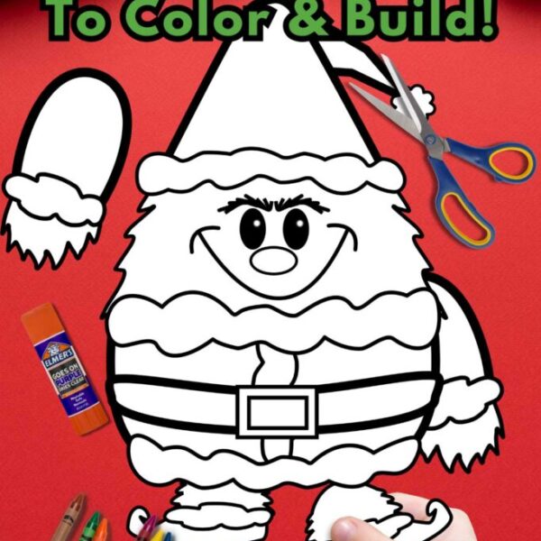 Printable Color & Build The Grinch