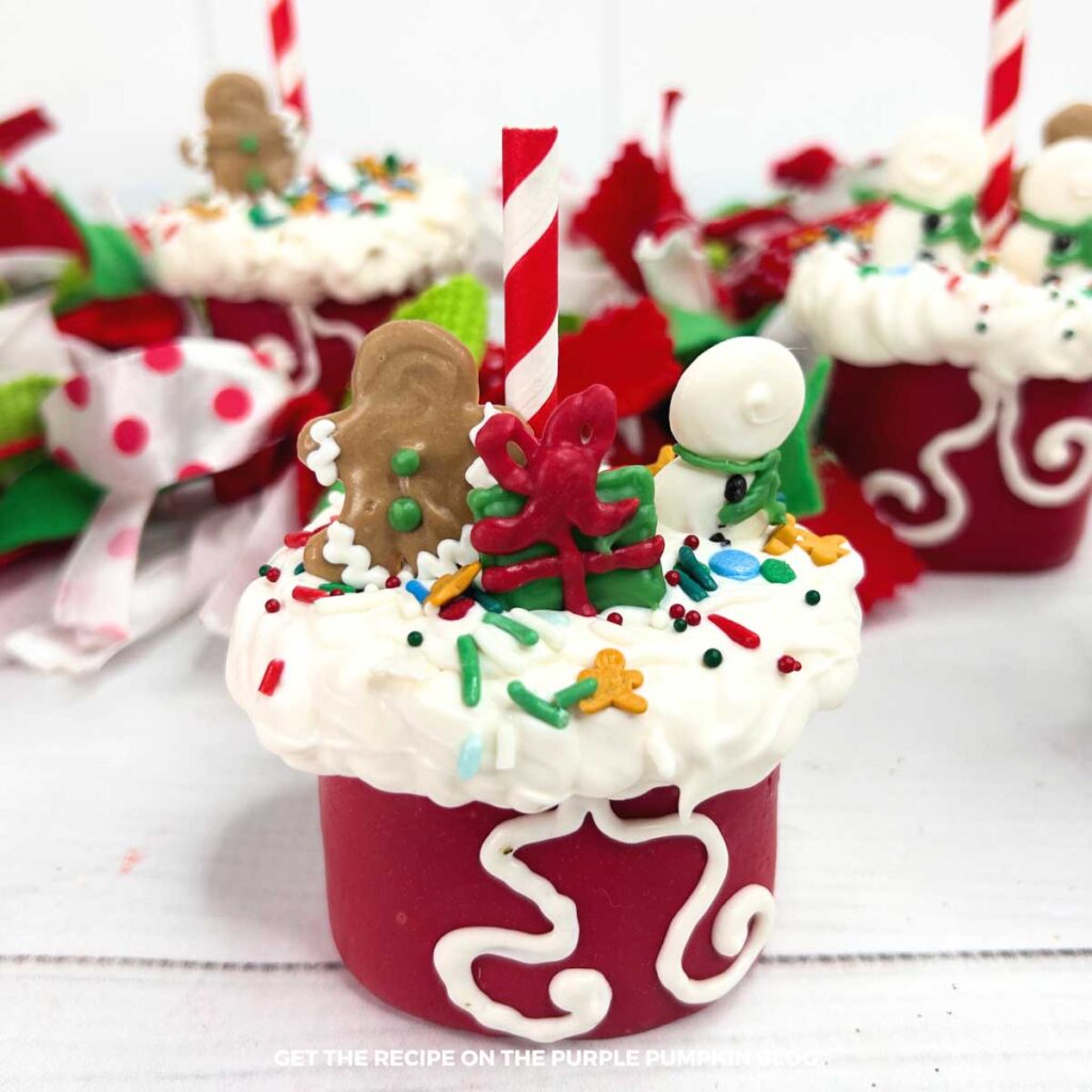 Santa Sack Marshmallow Pops Recipe Card