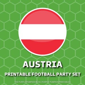 Printable Football Party Set for Austria