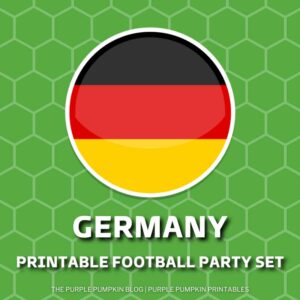 Printable Football Party Set for Germany