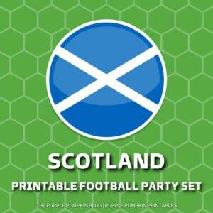 Printable Football Party Set for Scotland