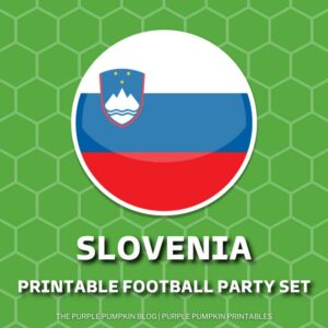 Printable Football Party Set for Slovenia